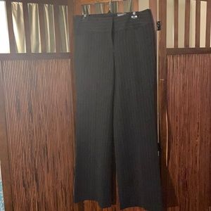 Express Editor Wide Waistband Pinstripe Pants